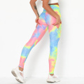 2020 Hot Sales Tie Die Fitness Leggings Push Up Lifting Butt Gym Leggings Sports Women Yoga Pants